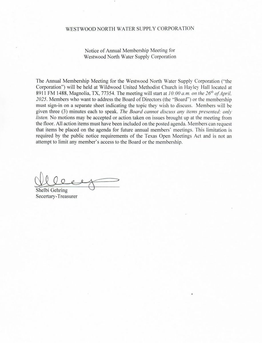 Annual Meeting Notice 25